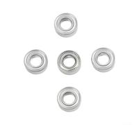 Dolvitrny 5 rodamientos auxiliares para mini máquina de biselado neumático, piezas de corte de bordes de metal de 4 x 8 x 3 mm, componentes de repuesto de herramienta de desbarbado manual con