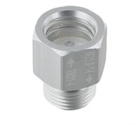 Dolvitrny Adaptador de montaje de gas de aleación de aluminio para convertidor de cilindro de soda, TR21-4 a W21.8-14, conector de cilindro de elaboración casera para sistema de cerveza de barril