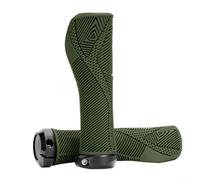 Dolvitrny Agarres de bicicleta, TPE antideslizante suave manillar Grips, 22.2mm aleación Lock-On para bicicleta de montaña plegable bicicleta (verde)