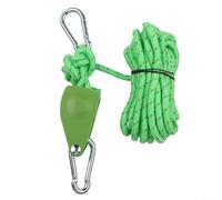 Dolvitrny Ajustador de línea para tienda de campaña con polea y mosquetón 5 m x 6 mm