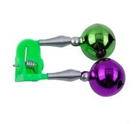 Dolvitrny Alarma de picadura de pescado con resorte con diseño atornillado, alarma de pesca de doble campana para pesca en mar y lago, compatible con clip de plástico para línea de pesca (campanas de