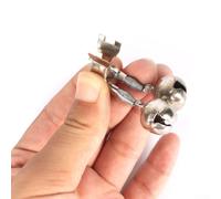 Dolvitrny Alarmas de mordida de pesca de metal, paquete de 10 - Campana de punta de caña con abrazadera para indicador de huelga de pesca, compatible con la mayoría de cañas de pescar