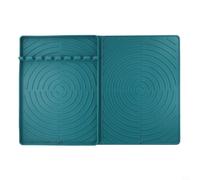 Dolvitrny Alfombrilla de silicona para plancha, almohadilla protectora sin barbacoa, resistente al calor y apta para lavavajillas, para asar al aire libre y uso en encimera de cocina (verde)