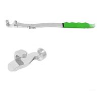 Dolvitrny Barra de extensión de par de acero al cromo vanadio para llave de trinquete, herramienta mecánica de aleación forjada de 390 mm con chapado de espejo y mango antideslizante