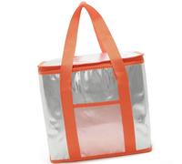Dolvitrny Bolsa térmica extra grande de 26 litros con aislamiento térmico para picnic, camping, senderismo, playa, bebidas y vino, enfriador térmico portátil con tela Oxford (naranja, 26 L)