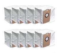 Dolvitrny Bolsas de polvo para aspiradora robot, gran capacidad, no tejidas, reemplazo de vaciado automático, se adapta a la serie W11, succión confiable, para limpieza del hogar (paquete de 10)
