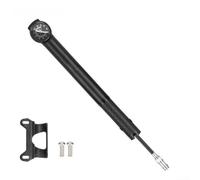 Dolvitrny Bomba de bicicleta de doble cilindro de alta presión 160PSI con manómetro, inflador de neumáticos portátil de aleación de aluminio ligero para bicicletas de carretera y montaña