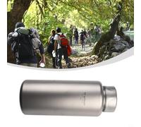 Dolvitrny Botella de agua de 700 ml y 1 litro, a prueba de fugas, con boca ancha para senderismo al aire libre y viajes, termo ligero resistente a caídas (700 ml)