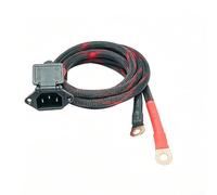 Dolvitrny Cable de alimentación para bicicleta eléctrica 8AWG 10AWG alambre de silicona estañado cobre tapa terminal 50A cable resistente para bicicleta eléctrica scooter (0.5 m 10 AWG)