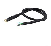 Dolvitrny Cable de extensión de motor de 9 pines para bicicletas eléctricas, arnés de cableado impermeable para motor eléctrico con conector hembra de 1200 mm y macho de 9 núcleos de 400 mm