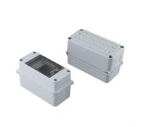 Dolvitrny Caja de fusibles montada para caja eléctrica al aire libre, caja de conexiones con clasificación IP65, placa de distribución de 3 módulos, juego de caja de fusibles HT-3, resistente a la