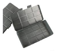 Dolvitrny Caja organizadora de herramientas transparente ajustable para tornillos, joyas y suministros de manualidades, caja de almacenamiento de plástico con múltiples compartimentos con 12/24