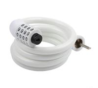 Dolvitrny Candado de bicicleta de combinación de 4 dígitos de 120 cm de | Cable de seguridad para bicicleta de carretera, sin llave reajustable para bloqueo combinado, cable grueso y resistente para