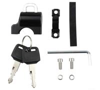 Dolvitrny Candado de casco de aleación de aluminio para bicicleta y E-For Bike, bloqueo de seguridad para manillar compatible con tubos redondos de 7/8 pulgadas, cerradura antirrobo para