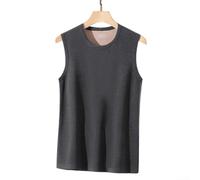 Dolvitrny Chaleco térmico para hombre, sin mangas, capa base cálida para | Diseño sin mangas, cuello redondo para ajuste, atrapa el calor corporal, ideal para usar debajo de camisas o suéteres en