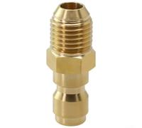 Dolvitrny Conector de liberación rápida-M14 para lavadora de alta presión, adaptador de manguera de latón con acoplador de rosca G1/4 y M22 para manguera de jardín, RV (#2)