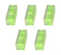 Dolvitrny Cuadrado acrílico para nivel de burbuja tubular de 40 mm para colgar marcos de fotos, alineación de arte de pared, montaje de escritorio y herramientas de medición de carpintería (5 piezas)