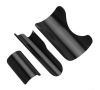 Dolvitrny Cubierta de fibra de carbono ultraligera para marco de bicicleta, plegable, protector superior e inferior de horquilla trasera con cubierta BB de aleación de aluminio, juego de 3 piezas