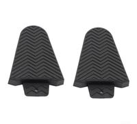 Dolvitrny Cubierta para tacos de bicicleta para zapatos de ciclismo de montaña, protector negro grueso resistente al desgaste, par ligero de 69 G, apto para diversas necesidades de conducción