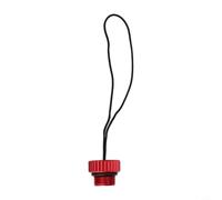 Dolvitrny Cubierta roscada de aluminio para válvula de tanque DIN, 5/8-14NPS protección de la tapa del polvo, para cilindros de buceo, accesorio ligero de 30.5g (rojo)