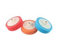 Dolvitrny Esponjas de pulido de 150 mm para cabezales de pulido de rosca M14 para pulidora de coche, almohadillas de espuma suave de 6 pulgadas, almohadillas redondas para detalles de vehículos