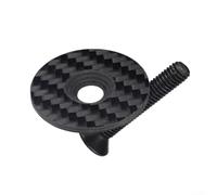 Dolvitrny Gorra ligera de fibra de carbono para tubo de dirección de 1 1/8 pulgadas - Cubierta superior de horquilla de bicicleta de carretera y bicicleta de montaña de 31.8 mm, compatible con