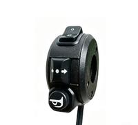 Dolvitrny Interruptor de bicicleta eléctrica 3 en 1 controlador de bocina de engranaje de señal de giro para bicicleta eléctrica Scooter 24-72 V Unidad de control de manillar de aleación (señal de
