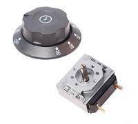 Dolvitrny Interruptor temporizador para horno microondas, 30/60/90/120 minutos con campana, construcción de metal y plástico de 16 A, 250 V, garantiza un control preciso para el kit (90 minutos)