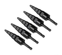 Dolvitrny Juego de herramientas de tubo de cobre con mango hexagonal 5 en 1 para reparación de HVAC y refrigeración, compatible con taladro eléctrico, expansor de acero al cromo vanadio