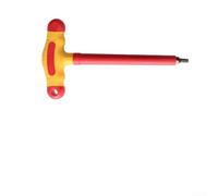 Dolvitrny Juego de llaves hexagonales aisladas con mango en T, certificado VDE de alto voltaje de 1000 V para herramienta Torx para trabajos de circuito en vivo, para tamaños T40, mango TPE de dos