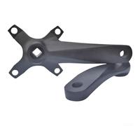 Dolvitrny Juego de manivela de bicicleta 152Mm BCD104mm aleación de aluminio forjado para doble plato, para bicicleta de montaña de carretera de 7-12 velocidades negro