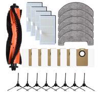 Dolvitrny Kit de piezas de aspiradora, cepillos, filtros, paños de fregona, bolsas de polvo, capacidad de 3.3 L, compatible con robot MS1 MAX, accesorios de limpieza del hogar (B)