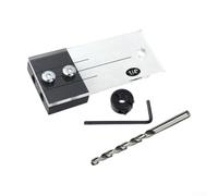 Dolvitrny Localizador de perforación de tacos de 1/4 pulgadas, guía de perforación de juntas de madera y plantilla de perforación para una alineación precisa de agujeros en proyectos de carpintería y