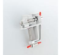 Dolvitrny Mini tornillo de banco para manualidades, carpintería, fabricación de joyas y electrónica, cuerpo de aleación de aluminio o acero fundido, apertura de mandíbula de 30-50 mm, portátil ligero