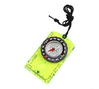 Dolvitrny Orientación acrílica para brújula, placa base de plástico con lupa y regla, herramientas esenciales de navegación para senderismo, camping, entrenamiento de supervivencia, color verde