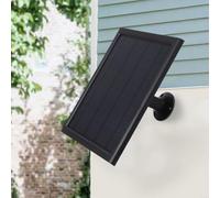 Dolvitrny Panel solar monocristalino de 6 W y 6 V con cable USB-C de 3 metros para timbre de video Ring y cámaras de seguridad al aire libre (negro)
