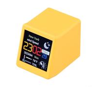 Dolvitrny Para estación meteorológica WiFi, reloj digital de pantalla grande de 1.54 pulgadas con pronóstico global y no requiere aplicación, marco de fotos personalizable y barómetro de estado de