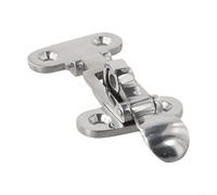 Dolvitrny Pestillo antisonajero de acero inoxidable 316 para barco, abrazadera de bloqueo de escotilla para marina, yate y RV, pestillo de almacenamiento con cerradura con agujero para candado