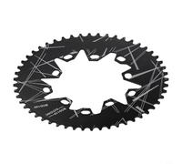 Dolvitrny Plato ovalado para bicicleta de carretera compatible con bielas 110 y 130 para bicicletas plegables de montaña 54T 56T 58T aluminio (54T)