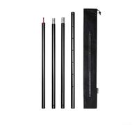 Dolvitrny Postes de toldo que acampa, 31 mm engrosó la aleación telescópica de Alusmallum | Soportes de lona, ajustable 2.8m tienda poste Sets para senderismo al aire libre Viaje (negro)