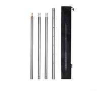 Dolvitrny Postes de toldo que acampa, 31 mm engrosó la aleación telescópica de Alusmallum | Soportes de lona, ajustable 2.8m tienda Pole Sets para senderismo al aire libre Viaje (Plata)