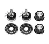 Dolvitrny Potenciómetro rotativo - Resistencia variable de película de carbono de una sola vuelta para control de velocidad del motor, eje de 6 mm, compatible con regulación de velocidad del inversor