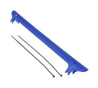 Dolvitrny Protector de cadena de plástico para bicicleta plegable de carretera de montaña, marco de horquilla trasera, protección contra arañazos, fijación de bridas de cables reutilizable, negro