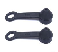 Dolvitrny Scuba - Tapa antipolvo para yugo para protección del regulador, EPDM + TPE, cubierta de grado marino, 91 x 19 mm, negro, protector de equipo submarino para esnórquel y buceo (2 unidades)