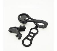 Dolvitrny Soporte de bicicleta para manillar de 22,2 mm, soporte de aleación de aluminio con soporte de luz, ajuste seguro para Garmin para Wahoo para Bryton para Cateye, negro (D)
