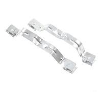 Dolvitrny Soporte de rueda para modelo 3, forro de parachoques delantero y refuerzo del tren de rodaje, para refuerzo de metal de plástico duradero para vehículos modelo 3 2017-22 (plateado)