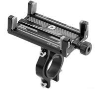 Dolvitrny Soporte de teléfono de aleación de aluminio para bicicletas con base giratoria de 360 grados y junta de inclinación de 180 grados para una configuración de visualización personalizable (A)