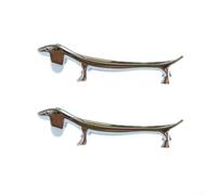 Dolvitrny Soporte para cubiertos de aleación de zinc, bonito diseño de animales, estante compacto para ahorrar espacio, acabado plateado duradero, para mesa de comedor o cocina (perro)