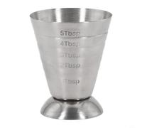 Dolvitrny taza de medición de acero 75ml con la medida exacta de la escala de los pequeños volúmenes en recetas del cóctel y
