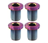 Dolvitrny Ti - Pernos de cadena de aleación para bicicleta de carretera M8 x 10 mm para cierres duraderos de rueda de cadena compatibles con Shimano UT6800 R8000 R9100 DA9000 Series (multicolor)